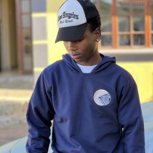 Pocketless hoodie