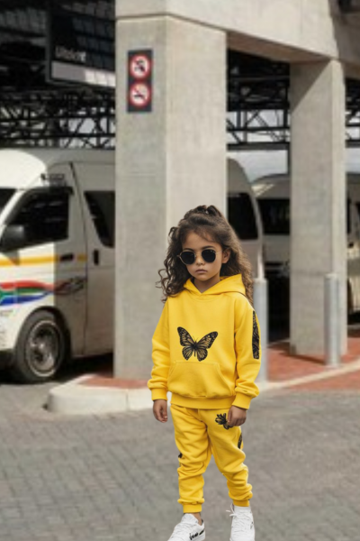 kids full tracksuit yellow - 88bt